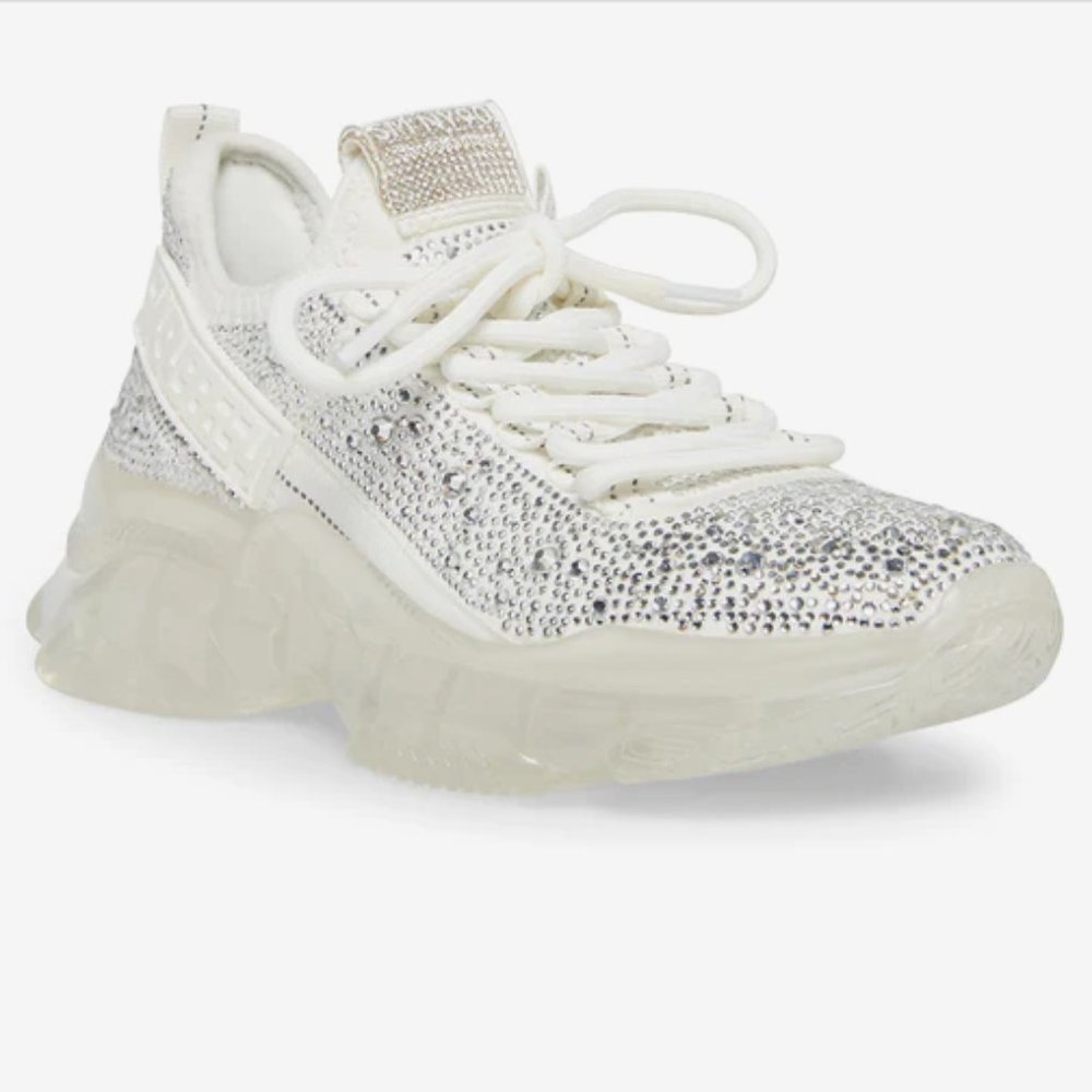 STEVE MADDEN MAXIMA-R WHITE MULTI SNEAKERS
